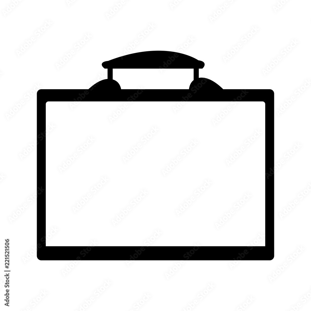 Business briefcase isolated in black and white Business briefcase isolated in black and white