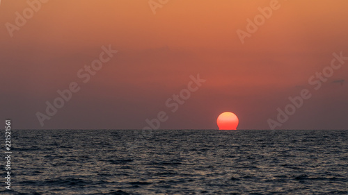 Fototapeta Naklejka Na Ścianę i Meble -  Sunset on the Black Sea in Sochi