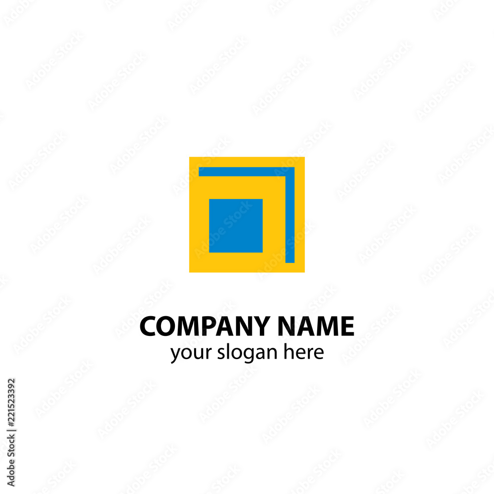 square logo design element, abstract logo design use square as element square logo design element, abstract logo design use square as element