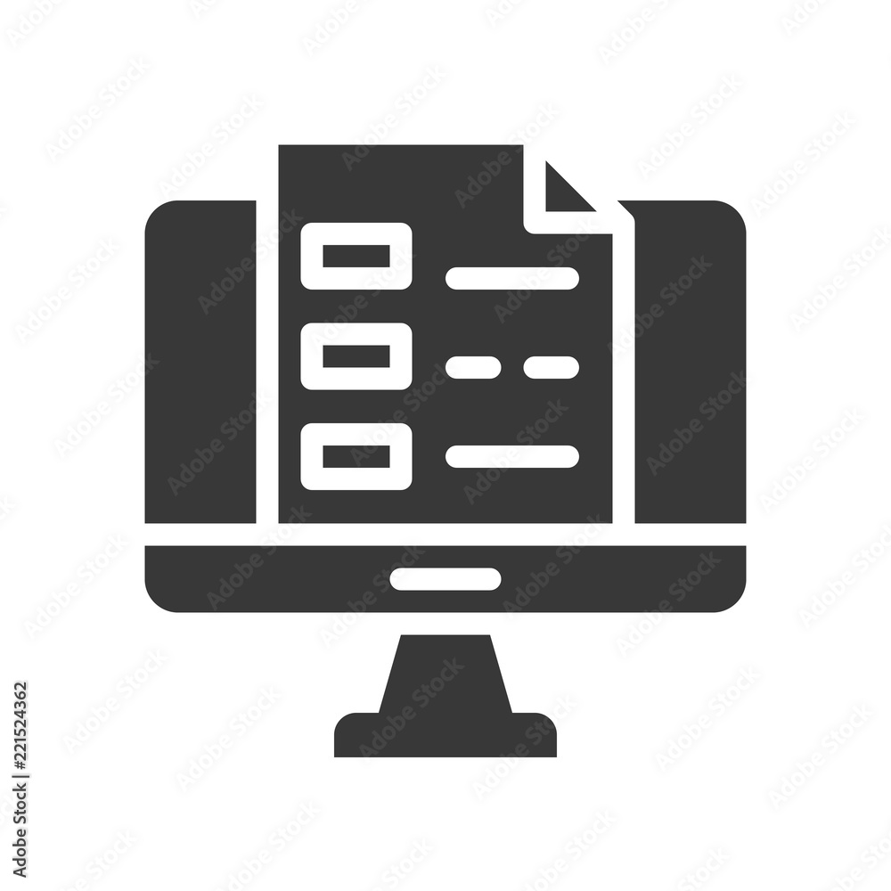 document on computer desktop screen, education or business concept document on computer desktop screen, education or business concept