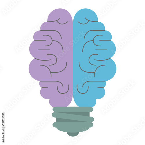 brain storm bulb icon