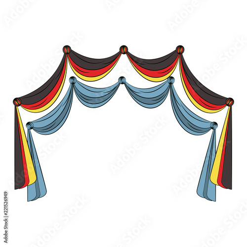 Germany curtains isolated