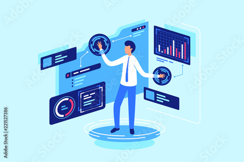 Work with data in cloud, online and folder, database.