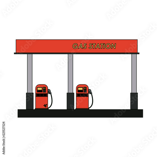 Gas fuel station