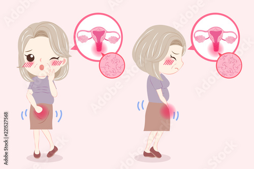 woman with menopause problem