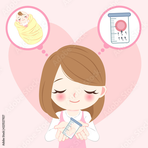 woman with in vitro fertilizationon