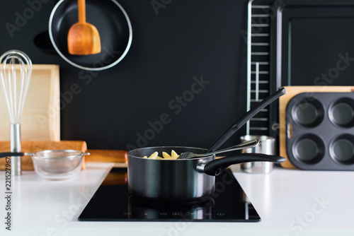 Cooking Accessory Kitchen Composition Black Panel