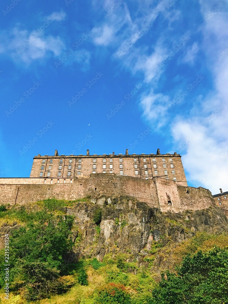 A castle, Edinburgh, UK