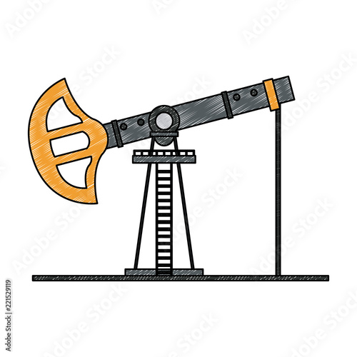 Oil pump machine scribble