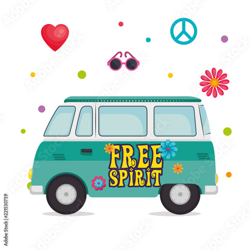 van hippie culture style