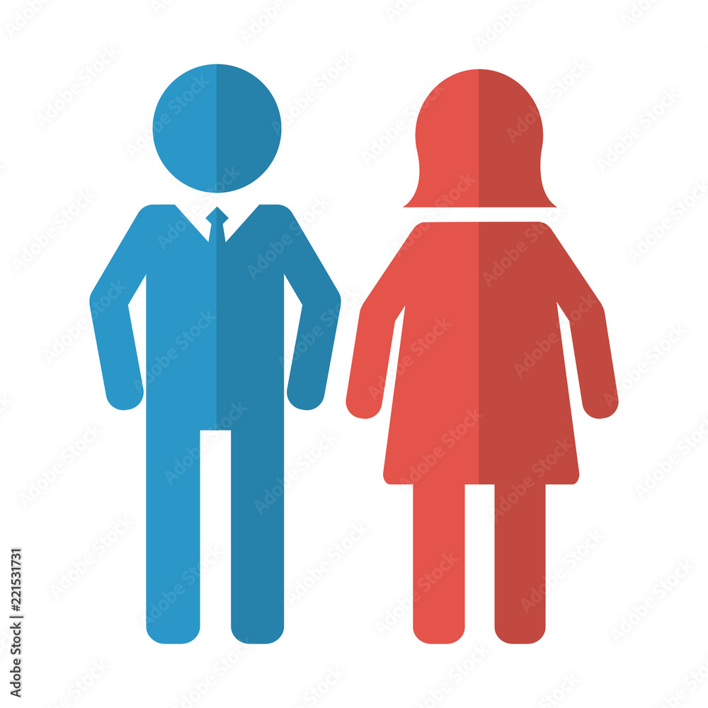 people pictogram man and woman people pictogram man and woman