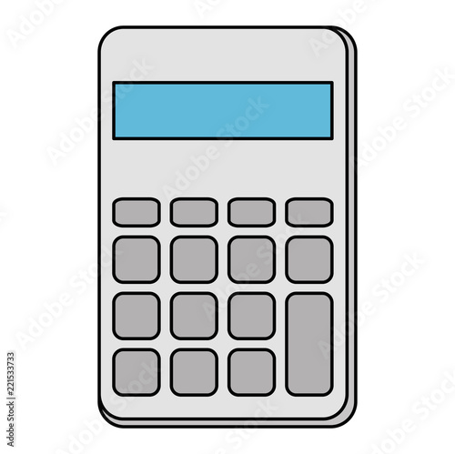 calculator math isolated icon