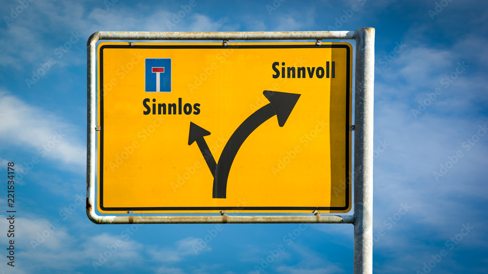 Fototapeta premium Schild 357 - Sinnvoll
