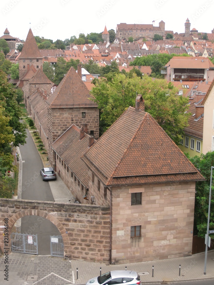 Nürnberger Stadtmauer und Burg