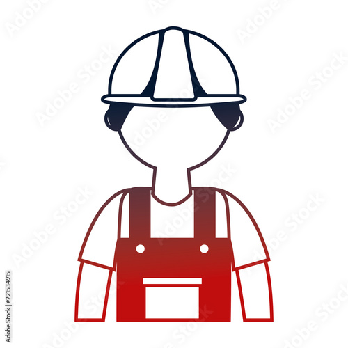 man builder isolated icon