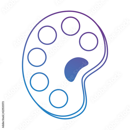 paint pallette isolated icon