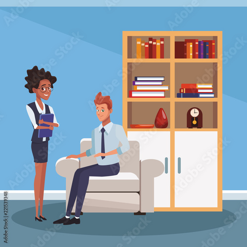 Business coworkers at office