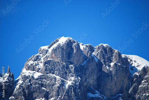 La neve sul gruppo dello Schiara a belluno Italia