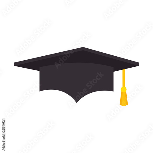 graduation hat isolated icon