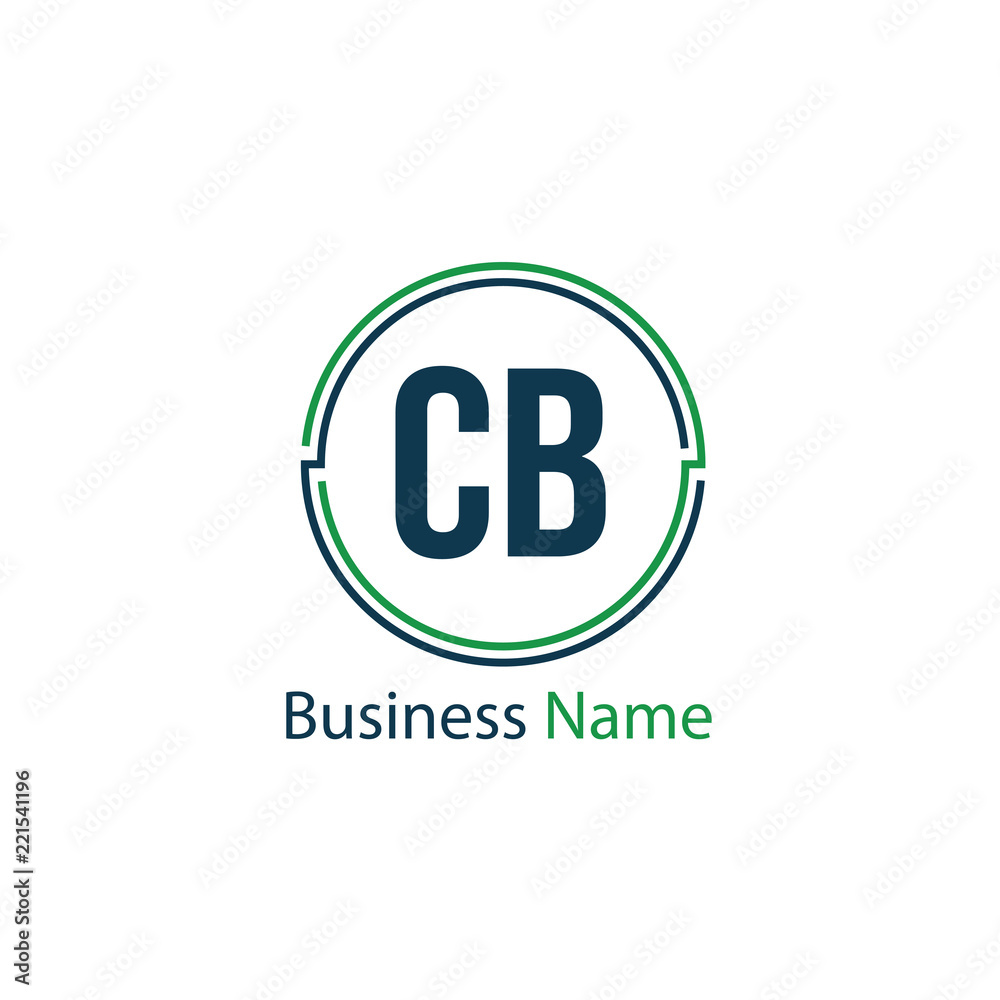 Initial Letter CB Logo Template Design