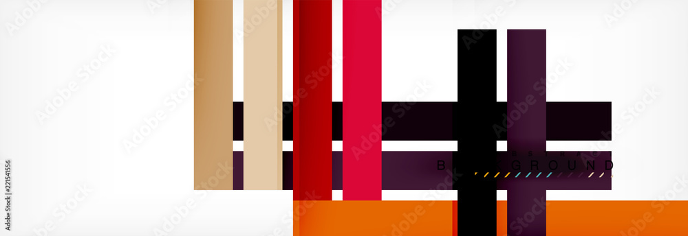 Color stripes and lines, geometric abstract background Color stripes and lines, geometric abstract background