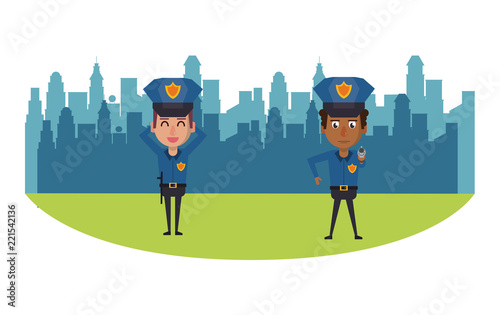 Cops in the city