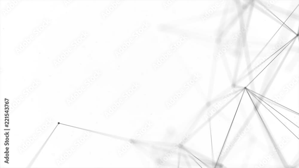 179. Abstract Plexus Network luxury and titles network of connected lines and dots particles. Network Connections Soft Clean Corporate Business Presentation Seamless Loop Background.
