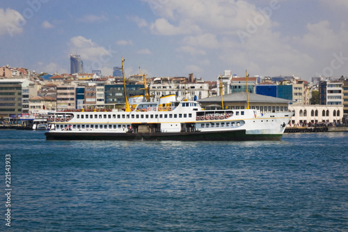 Istanbul throat historic Kadikoy station and the ferry. © batuhan toker