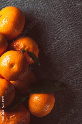 Fresh juicy clementine mandarins, winter time fruits.