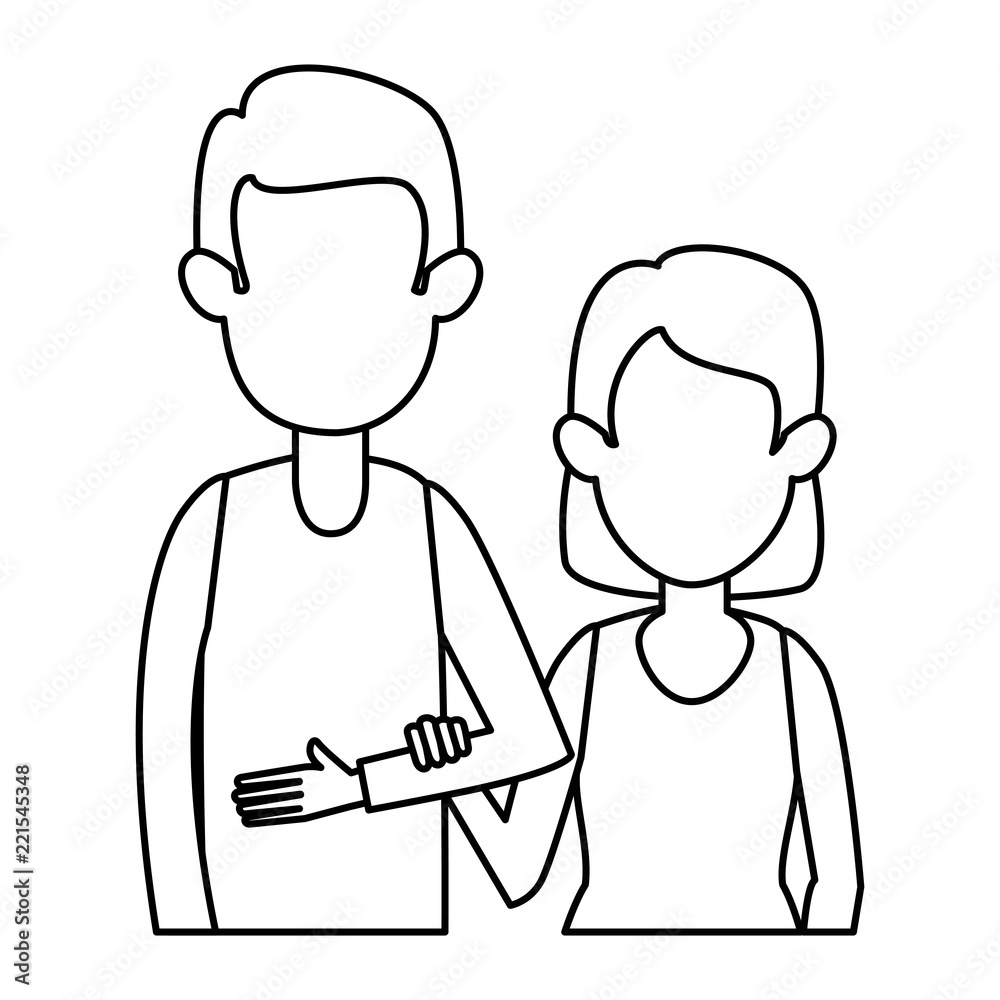couple avatar characters icons couple avatar characters icons