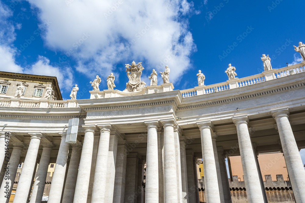Columns in Saint Peter's Square, Vatican city