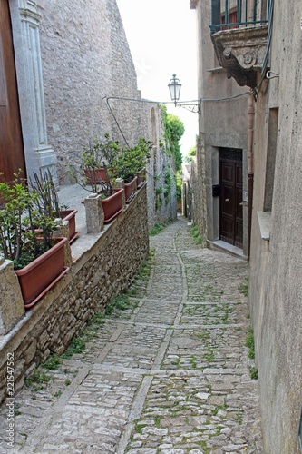 Sicile  village perch   de Erice