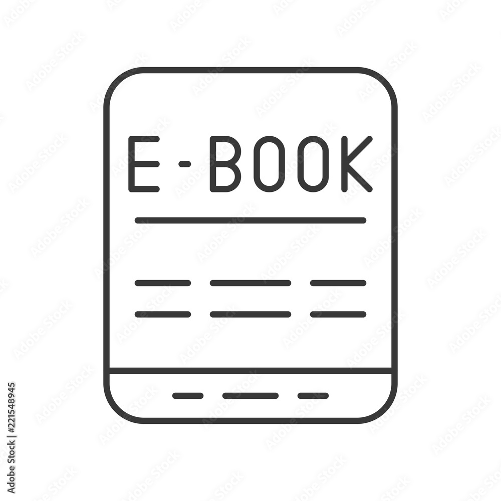 e-book and tablet device icon, e-learning concept e-book and tablet device icon, e-learning concept