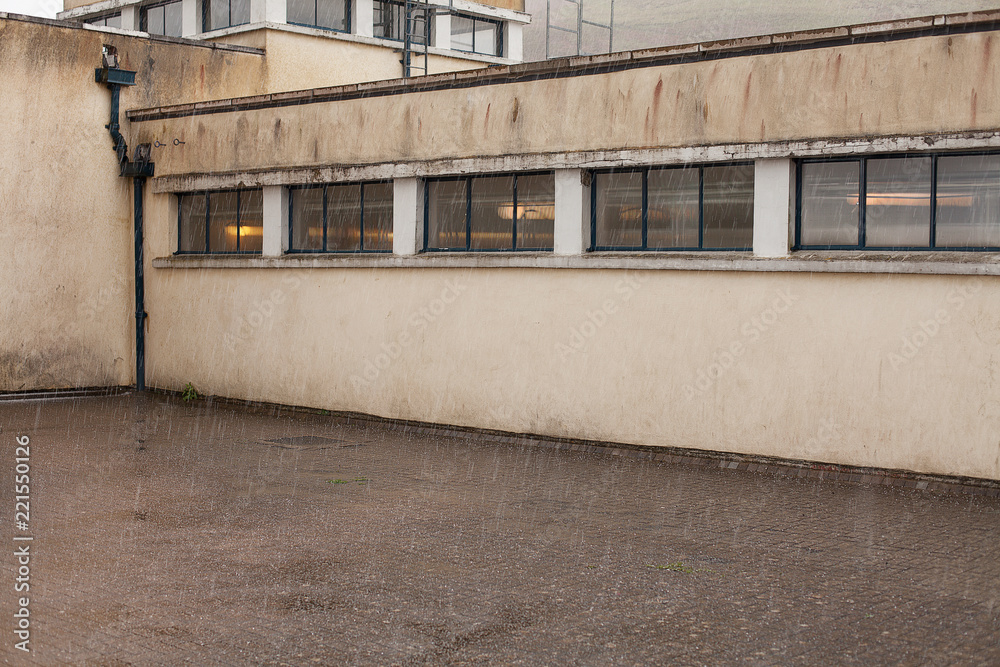 Exterior of generic industrial building