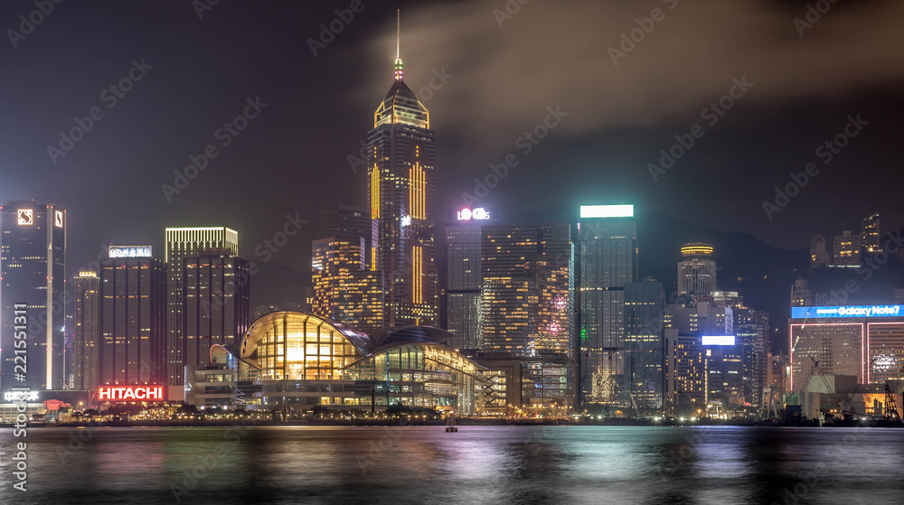 Hong Kong skyline from kowloon island,china Hong Kong skyline from kowloon island,china