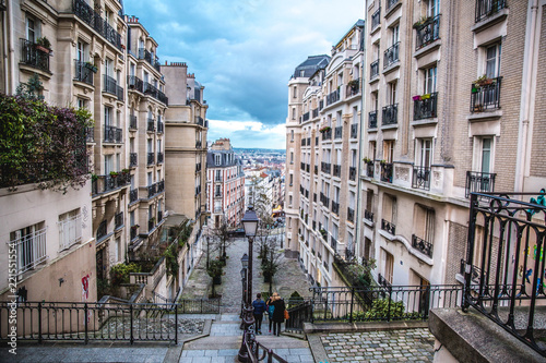 Fototapeta Naklejka Na Ścianę i Meble -  Staircase Montmartre - Paris