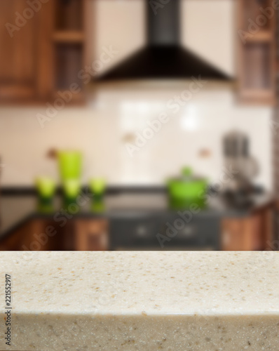 Blurred kitchen background