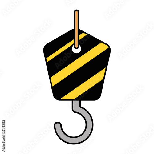 crane hook isolated icon