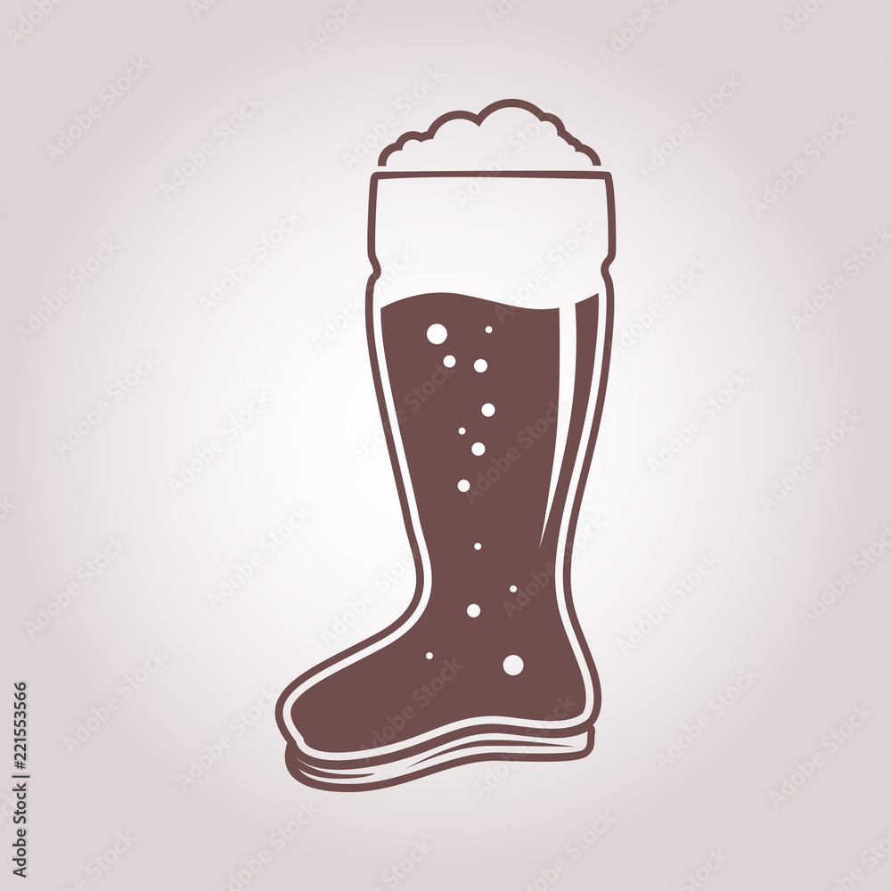 04 das boot beer glass one color icon 04 das boot beer glass one color icon
