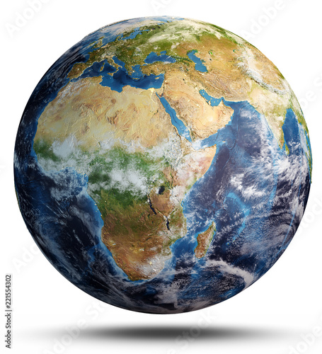 Fototapeta Naklejka Na Ścianę i Meble -  Planet Earth map. 3d rendering