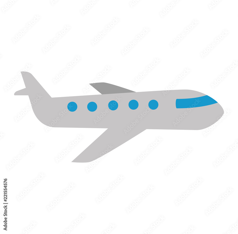airplane flying isolated icon airplane flying isolated icon