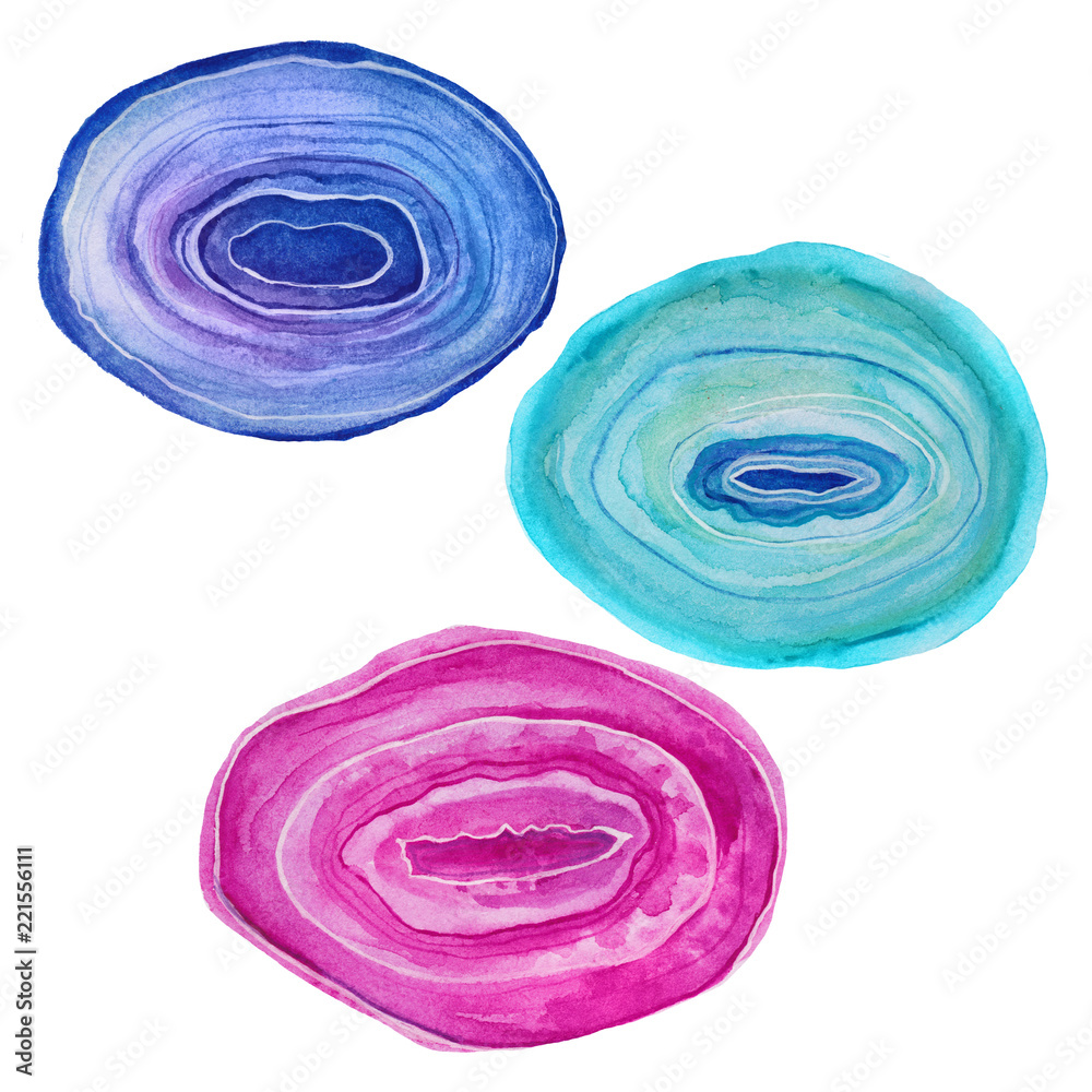 Geode agate slices Geode agate slices