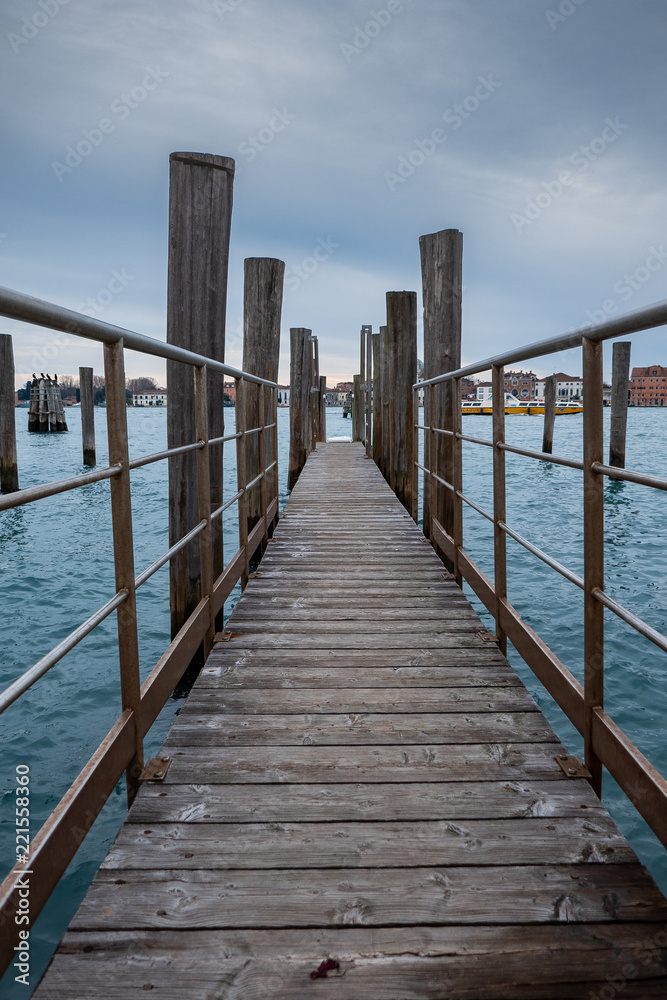 Fototapeta premium Pier on the canal