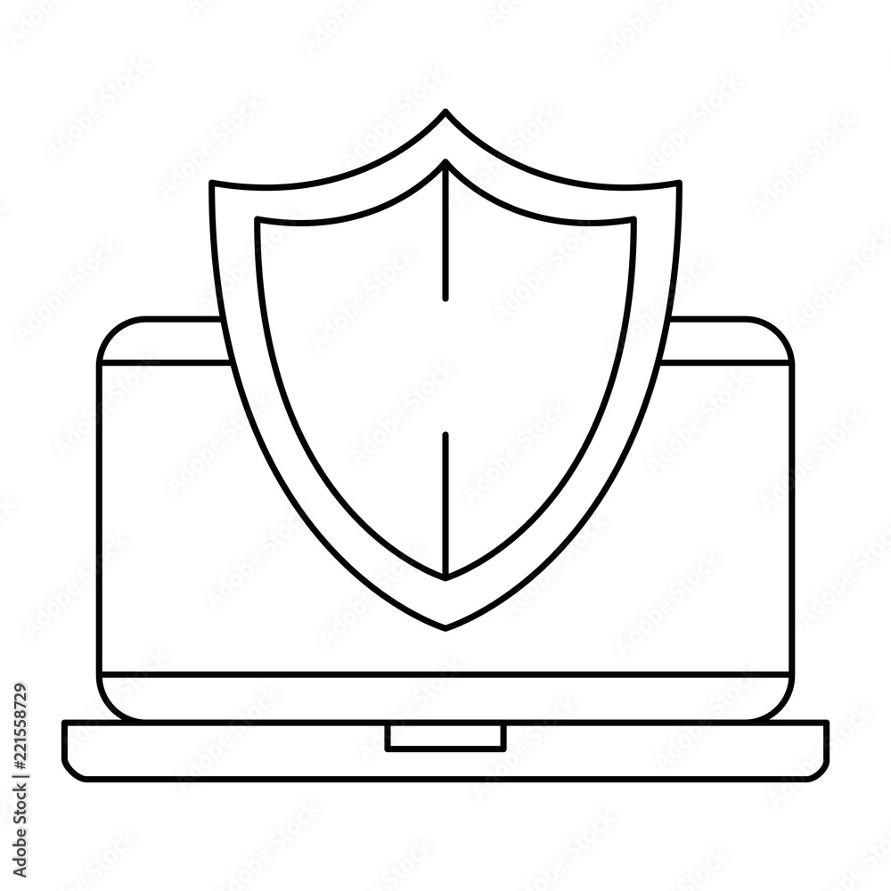 laptop computer with shield laptop computer with shield