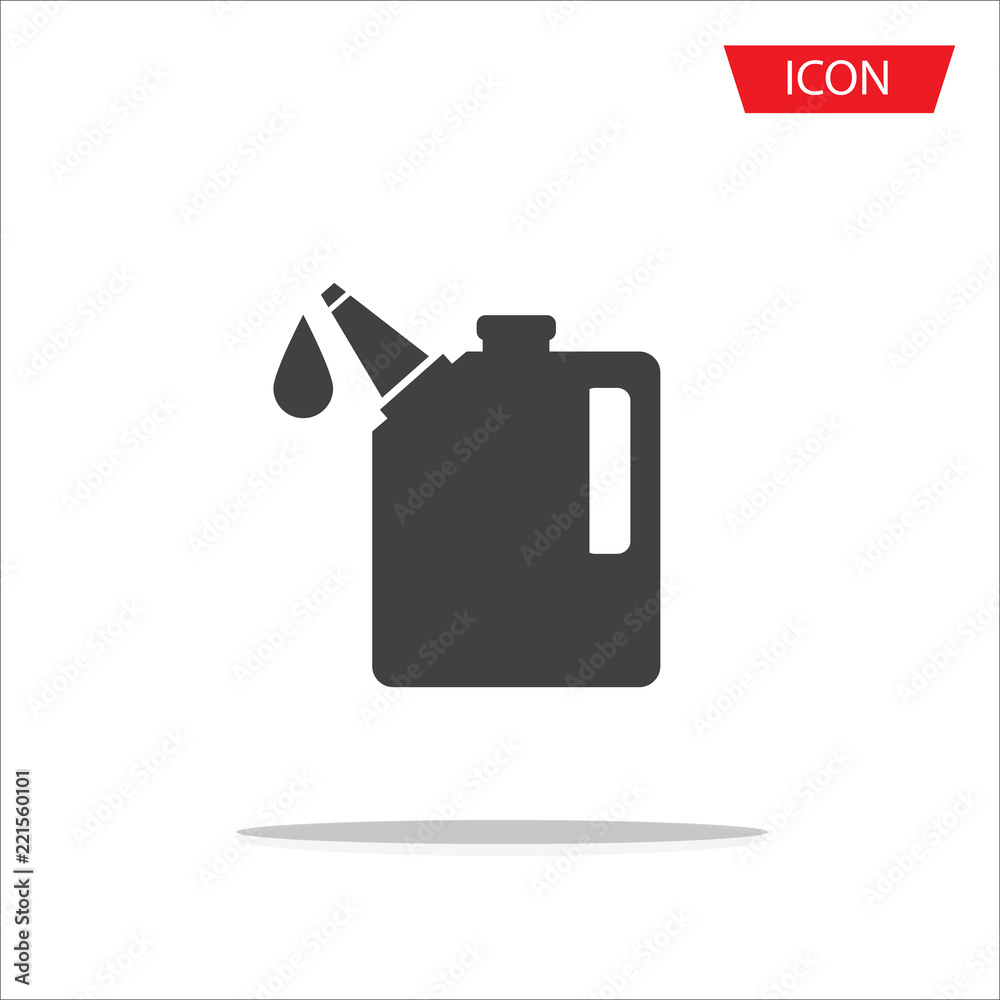 Oil icon vector , Oil Gallon icon isolated on white background. Oil icon vector , Oil Gallon icon isolated on white background.