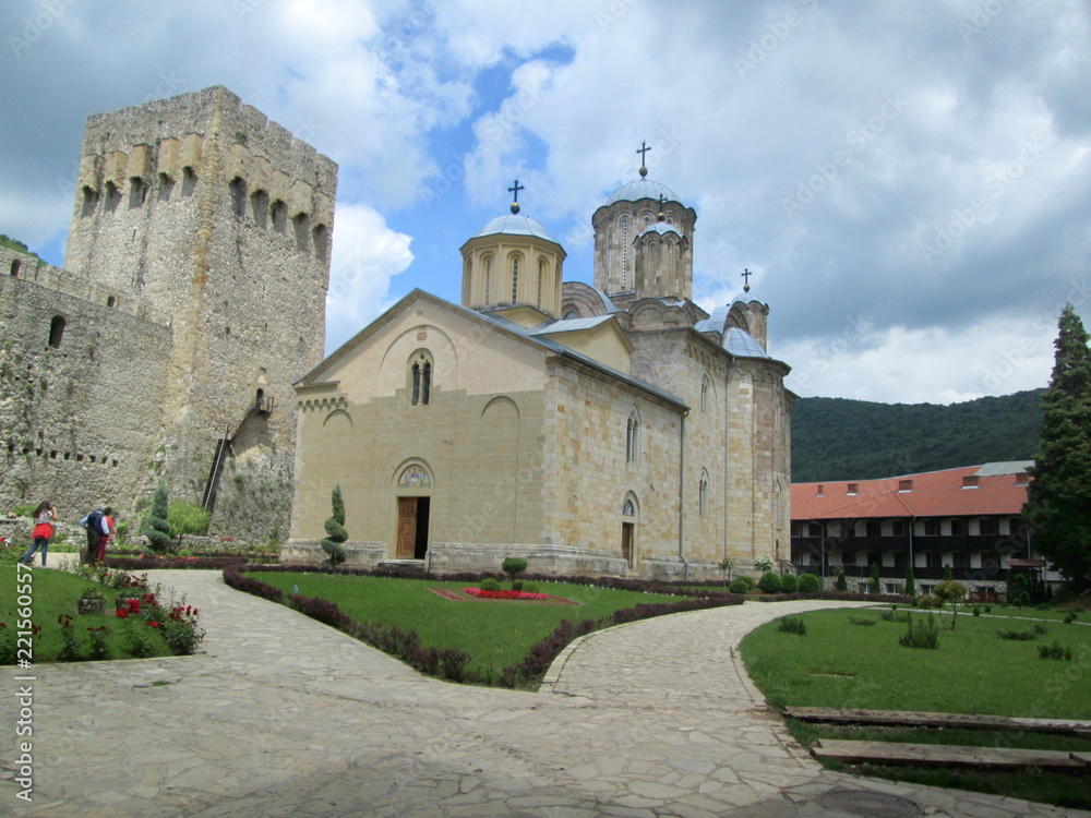 Orthodox Monastery Manasija in Despotovac, Serbia