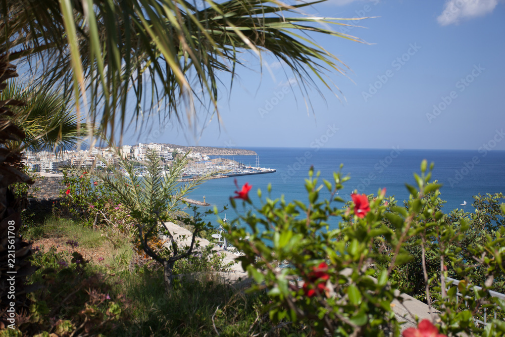View of Agios Nikolaos, Crete, Greece