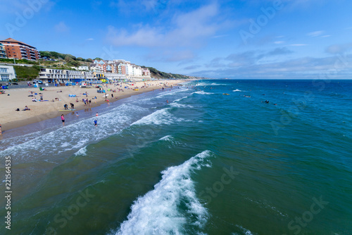 View of a beach in Bournemouth