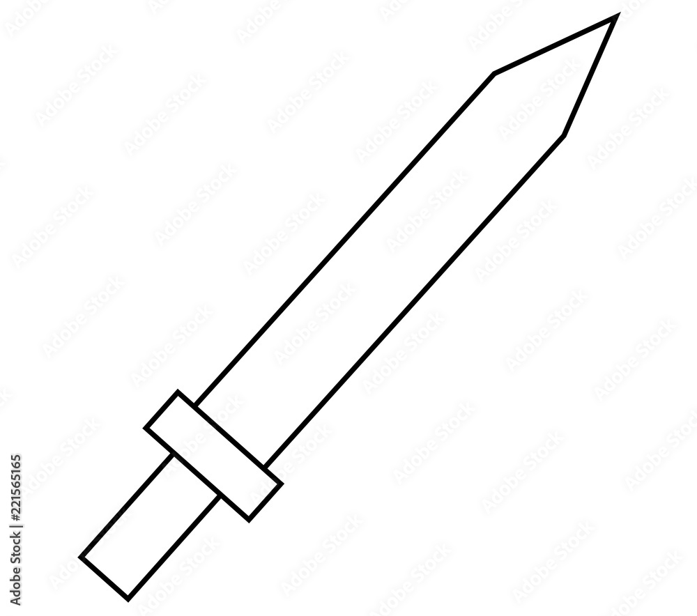 Obraz premium sword icon image