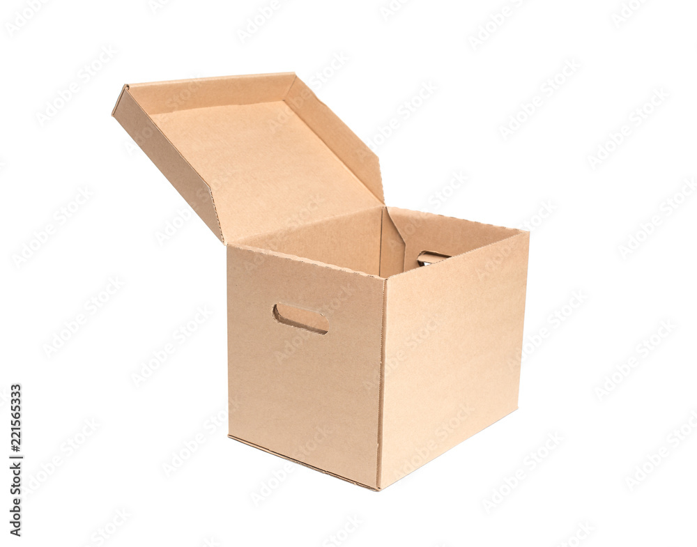 Open cardboard box Open cardboard box